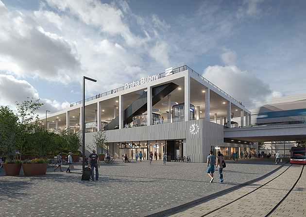 Neotřelý výhled na Prahu. Střešní terasu nádraží v Bubnech otevřou veřejnosti