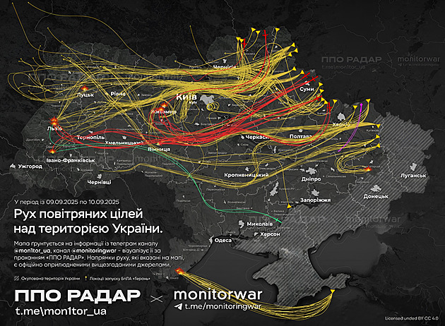 Do Polska mířilo devatenáct dronů. Je to eskalace, říká Zelenskyj a nabízí pomoc