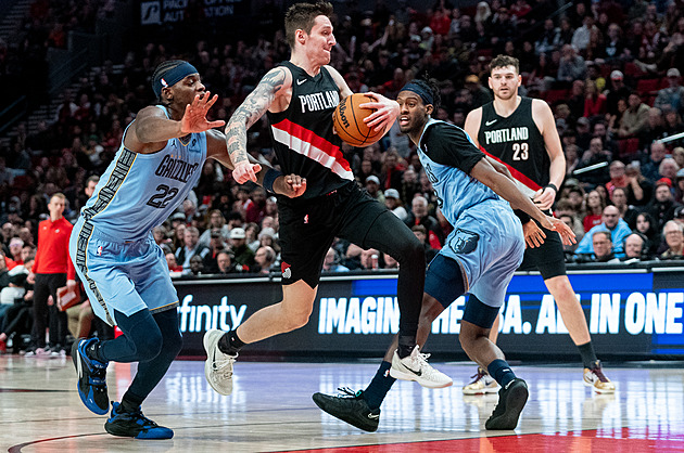 Krejčího nejlepší zápas za Portland. Pomohl k další výhře nad Memphisem